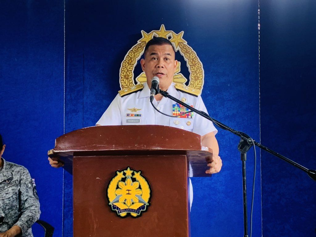 菲律賓海軍發言人崔尼代（Roy Vincent Trinidad）。 (圖:X平台)