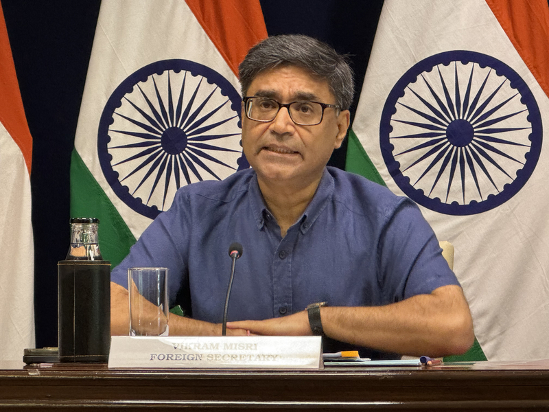印度外交秘書唐勇勝(Vikram Misri)。(資料照：中央社)