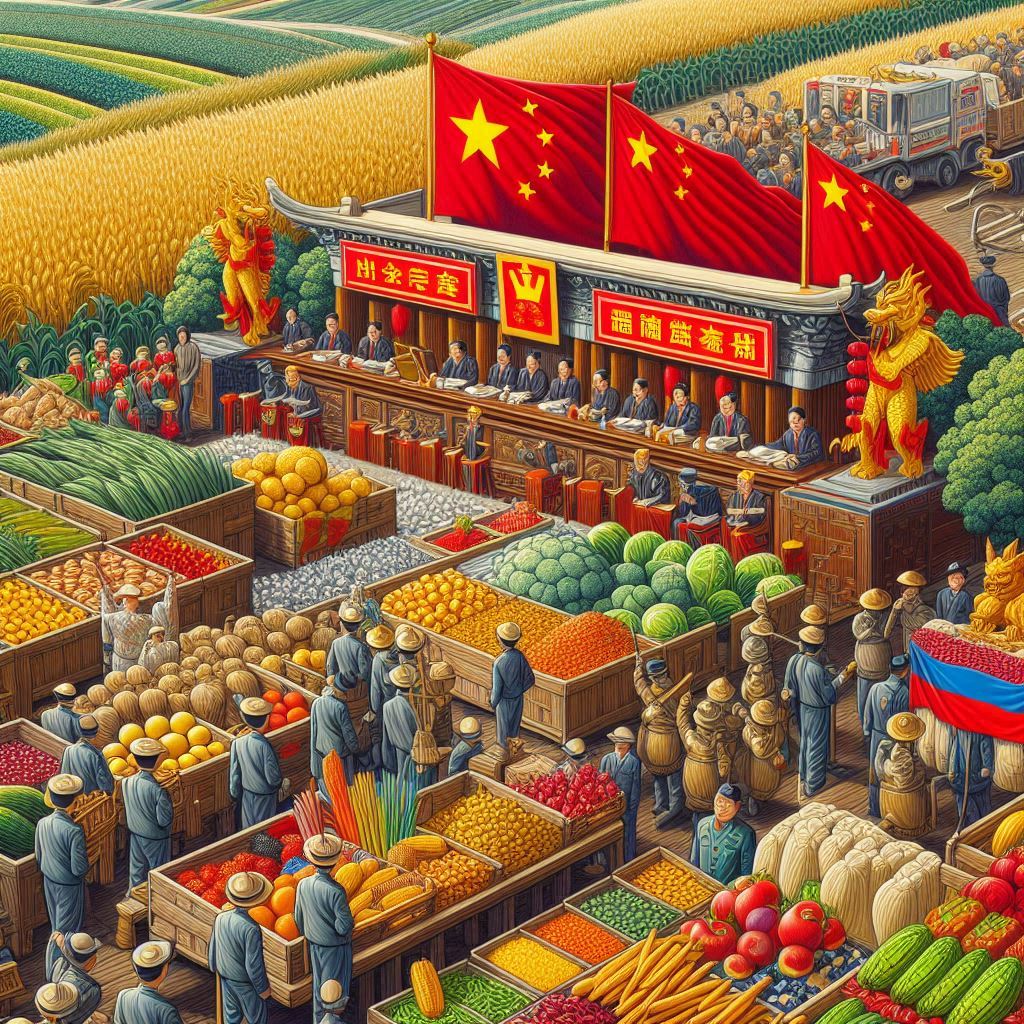 中國宣布25日起停止台灣34項農產品免關稅。(AI生成圖)
