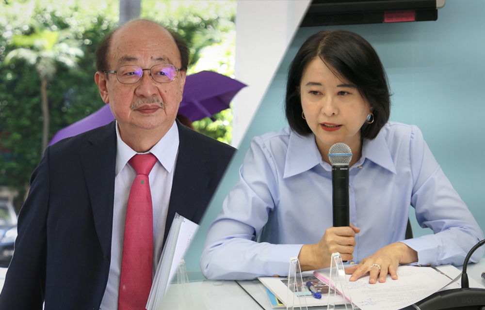 民進黨團總召柯建銘(左)、國民黨團首席副書記長王鴻薇(右)。(資料照/ 中央社)