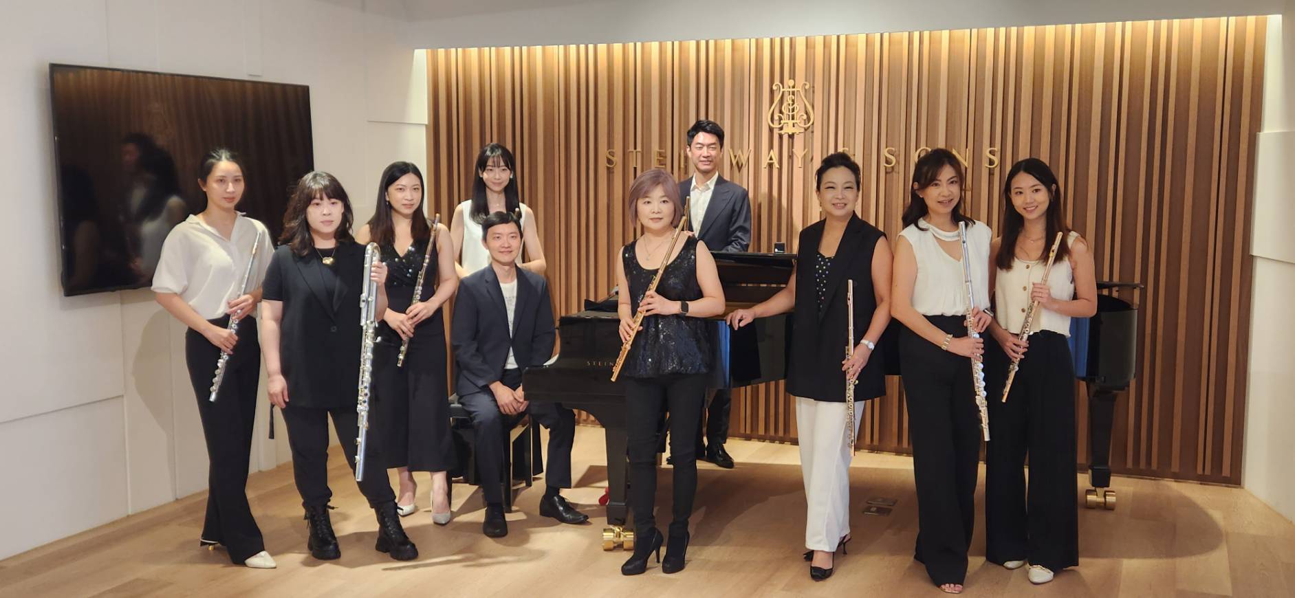 今年剛摘下一座傳藝金曲獎「最佳演奏獎」吹笛人室內樂團今年秋季音樂會將於10月6日於國家音樂廳舉行，要以多首長笛編制作品，展現金曲得主的演奏實力。(江昭倫 攝)