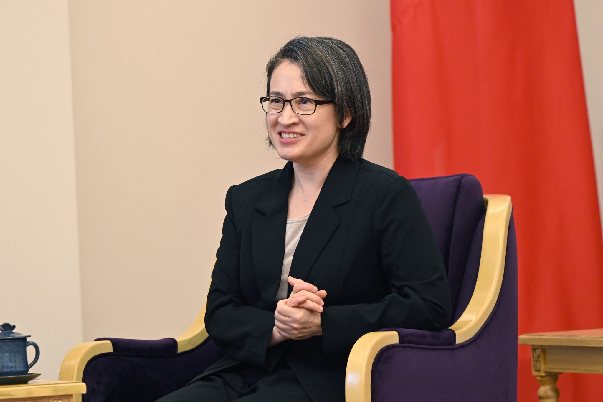 副總統蕭美琴今天(5日)接見「美國外交政策全國委員會(NCAFP)」訪團。( 資料照：總統府flickr )