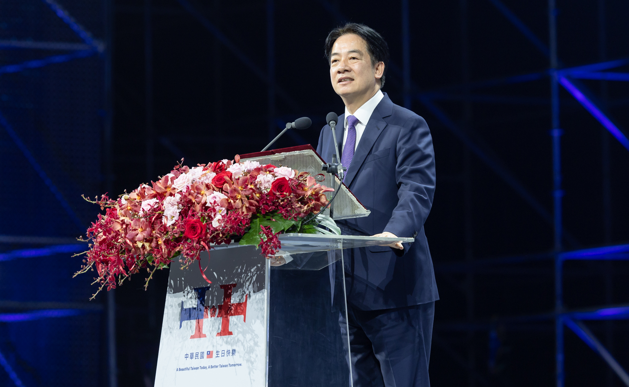 今年國慶演說主題為「團結台灣，共圓夢想」，賴清德總統上任後的首次國慶演說受到國內外高度關注。(資料照/總統府提供)