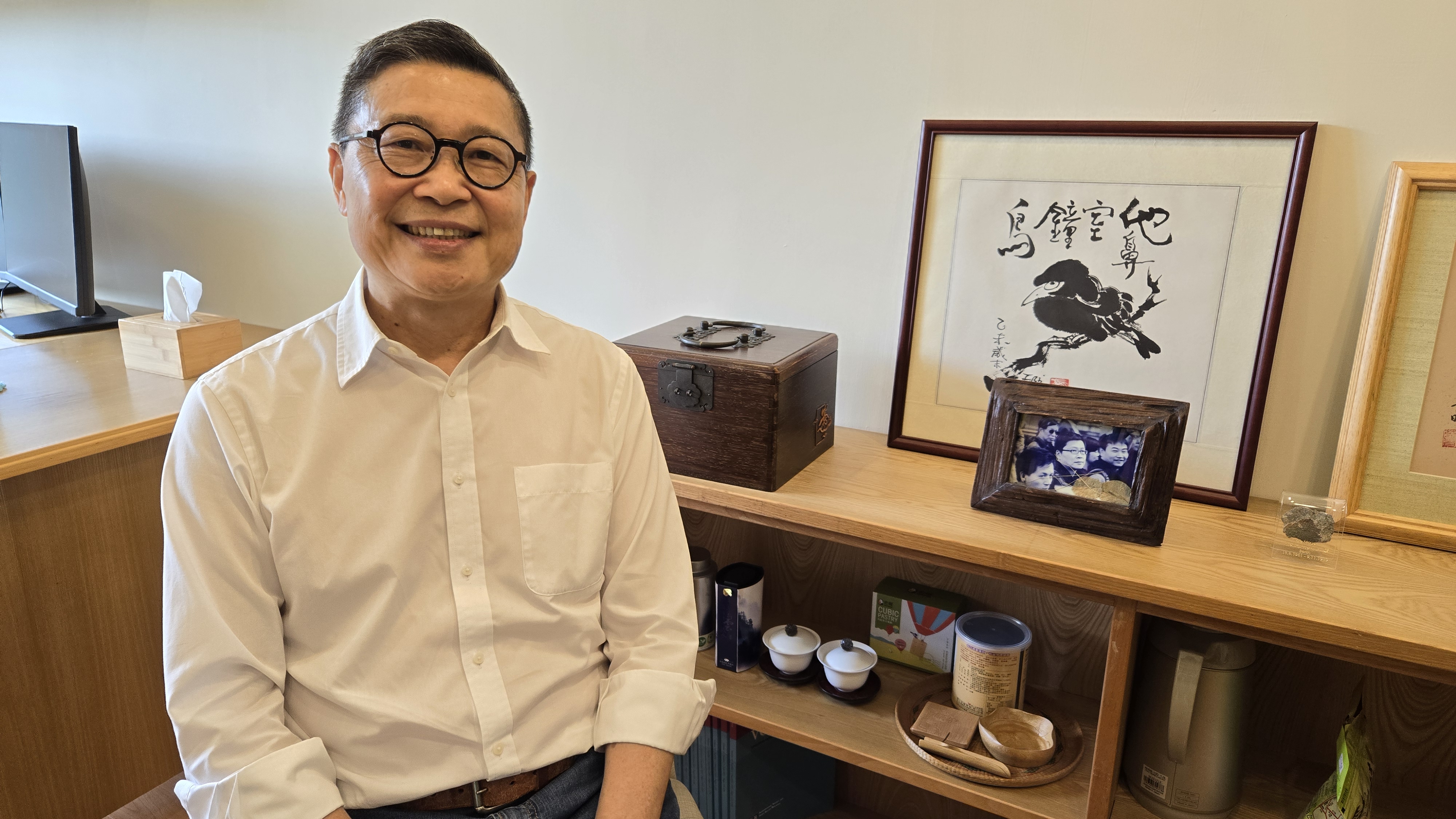 陳健民結束在政大的教職工作，到中央研究院社會學研究所擔任客座研究員。(程寬仁 攝)