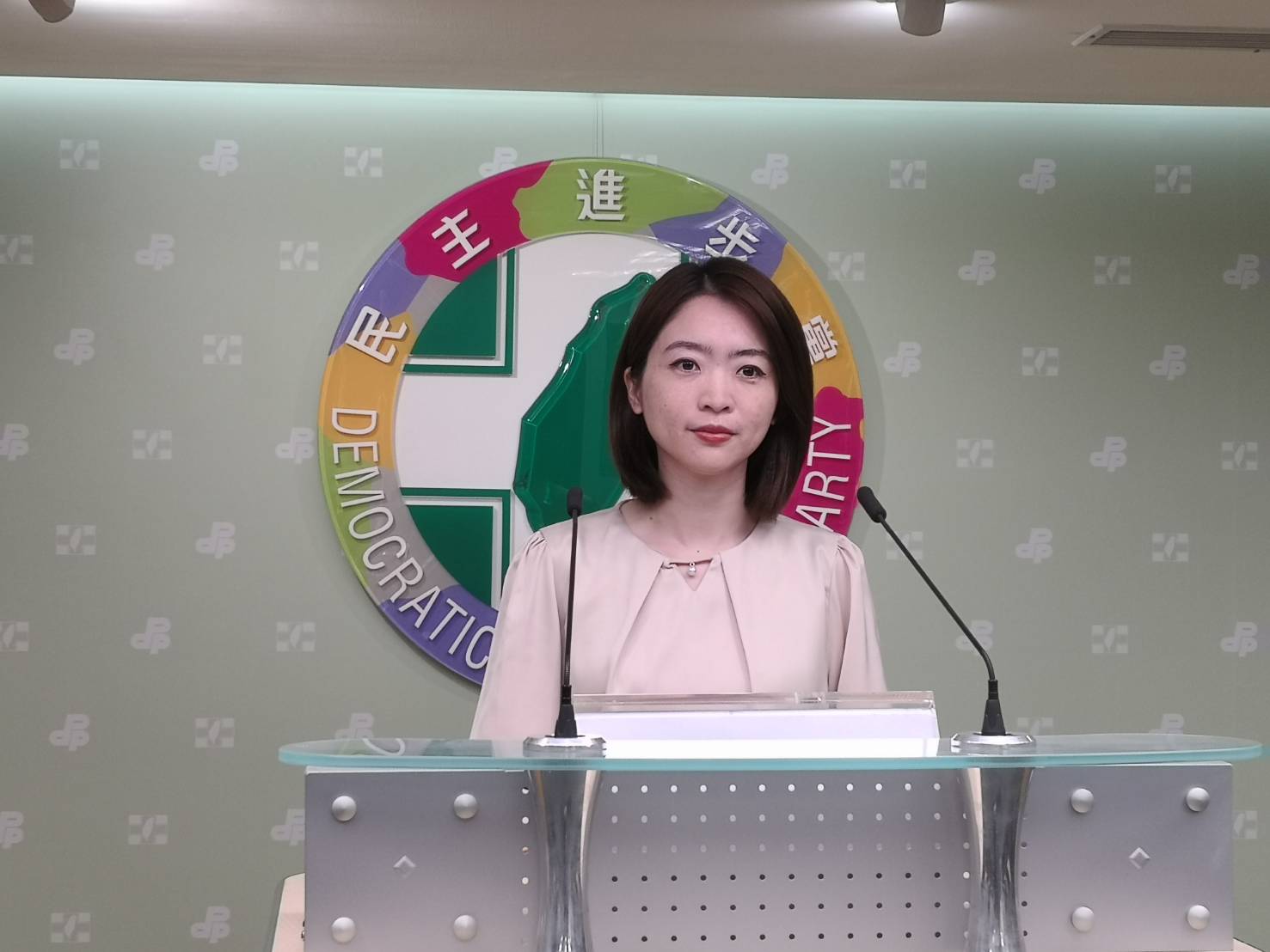 民進黨發言人韓瑩表示，川普獲得美國人民支持，順利贏得總統大選，民進黨表達恭賀之意。（資料照/劉玉秋 攝）