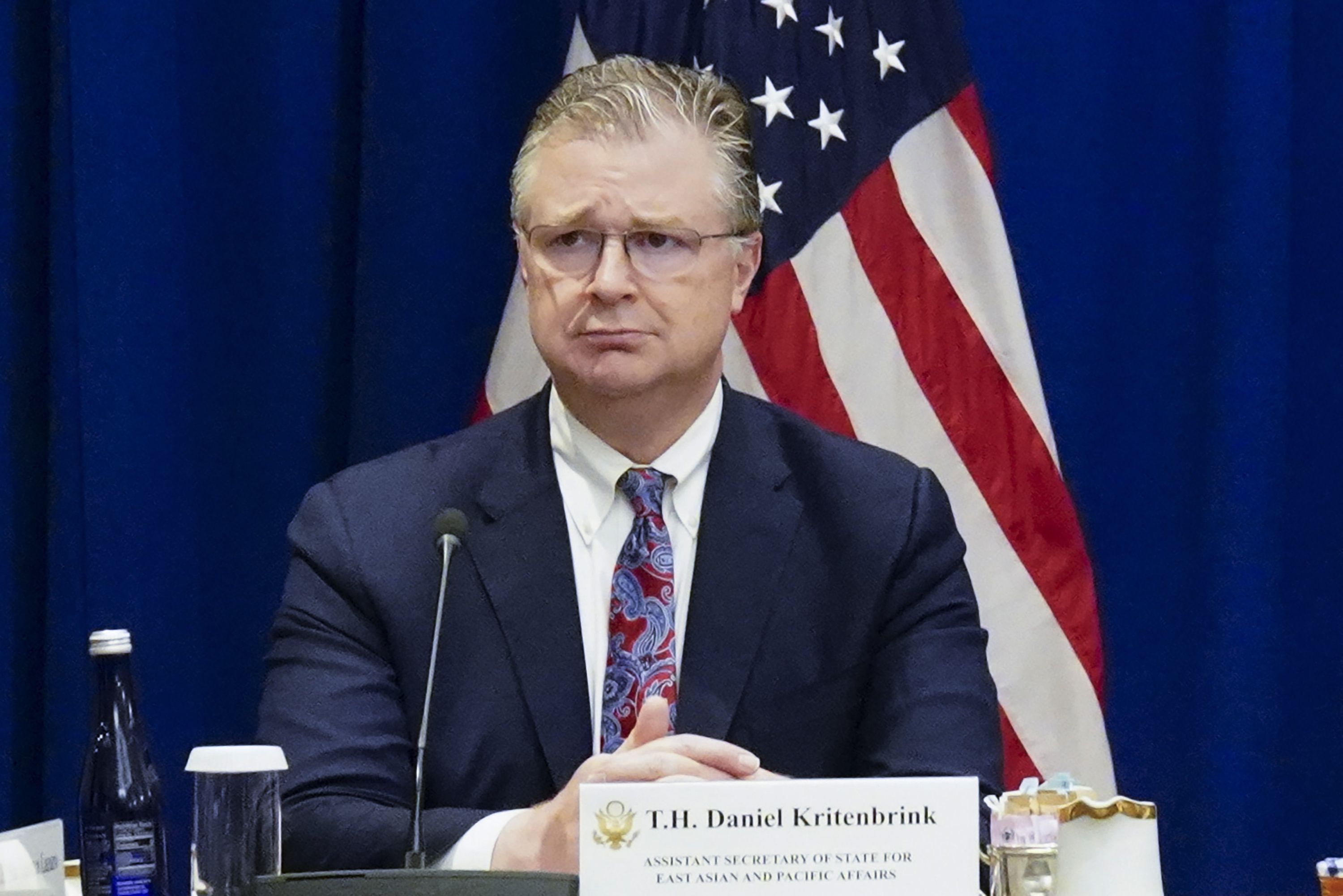 美國國務院亞太助卿康達(Daniel Kritenbrink)。 (AP/達志影像)