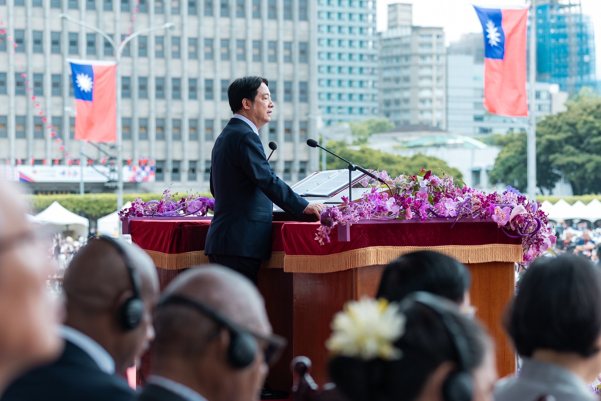 總統賴清德發表國慶演說。(總統府提供)