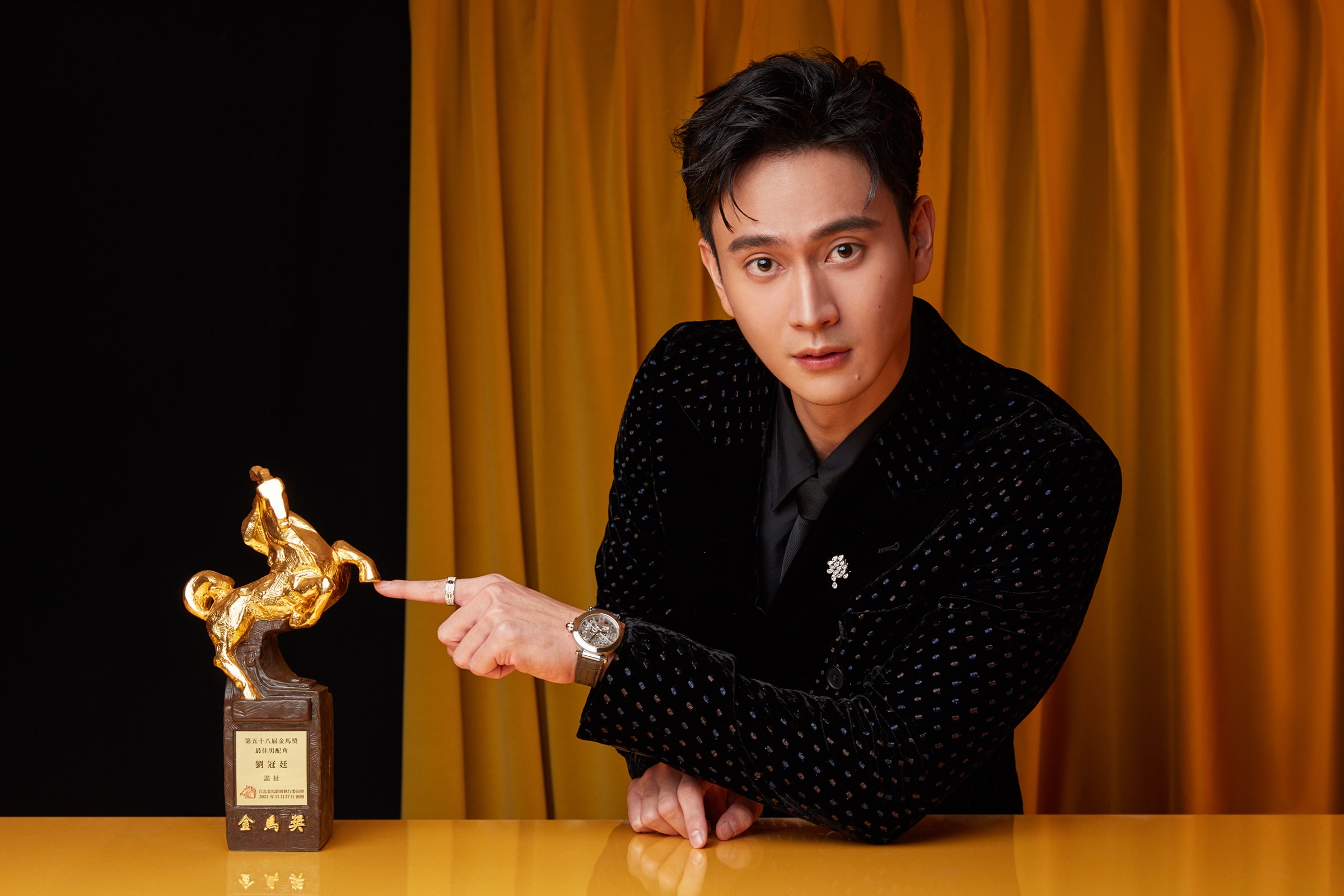 兩屆金馬獎最佳男配角得主劉冠廷將接下第61屆金馬獎主持重任。(金馬執委會提供)