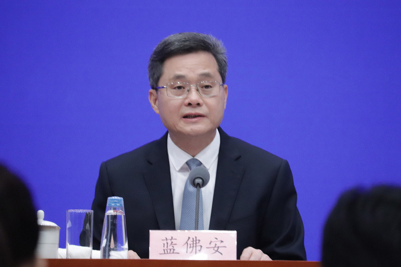 中國財政部長藍佛安。(圖：中央社)