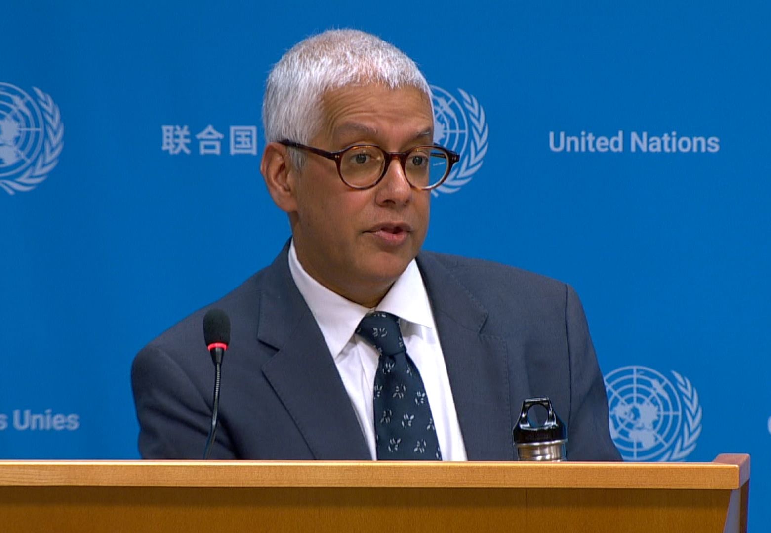 聯合國副發言人哈克(Farhan Haq)。 (圖:UN)