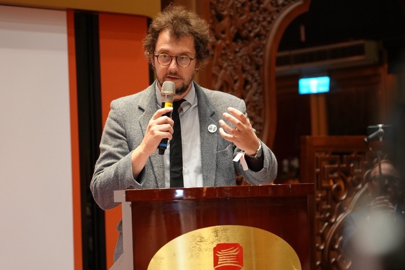 無國界記者組織秘書長柏儒廷(Thibaut Bruttin)。資料照。(RSF提供)(圖：中央社)