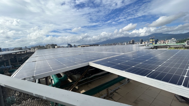 300坪以上新建物須設太陽光電。示意圖。(台東縣政府提供/中央社)