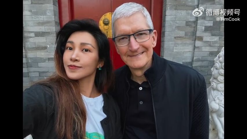 蘋果CEO庫克（Tim Cook）再訪北京。（圖／微博＠TimCook）
