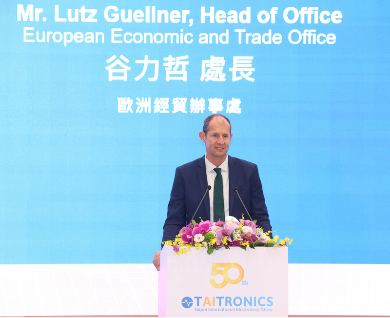 歐洲經貿辦事處處長谷力哲(Lutz Gullner)。資料照。(圖：中央社)