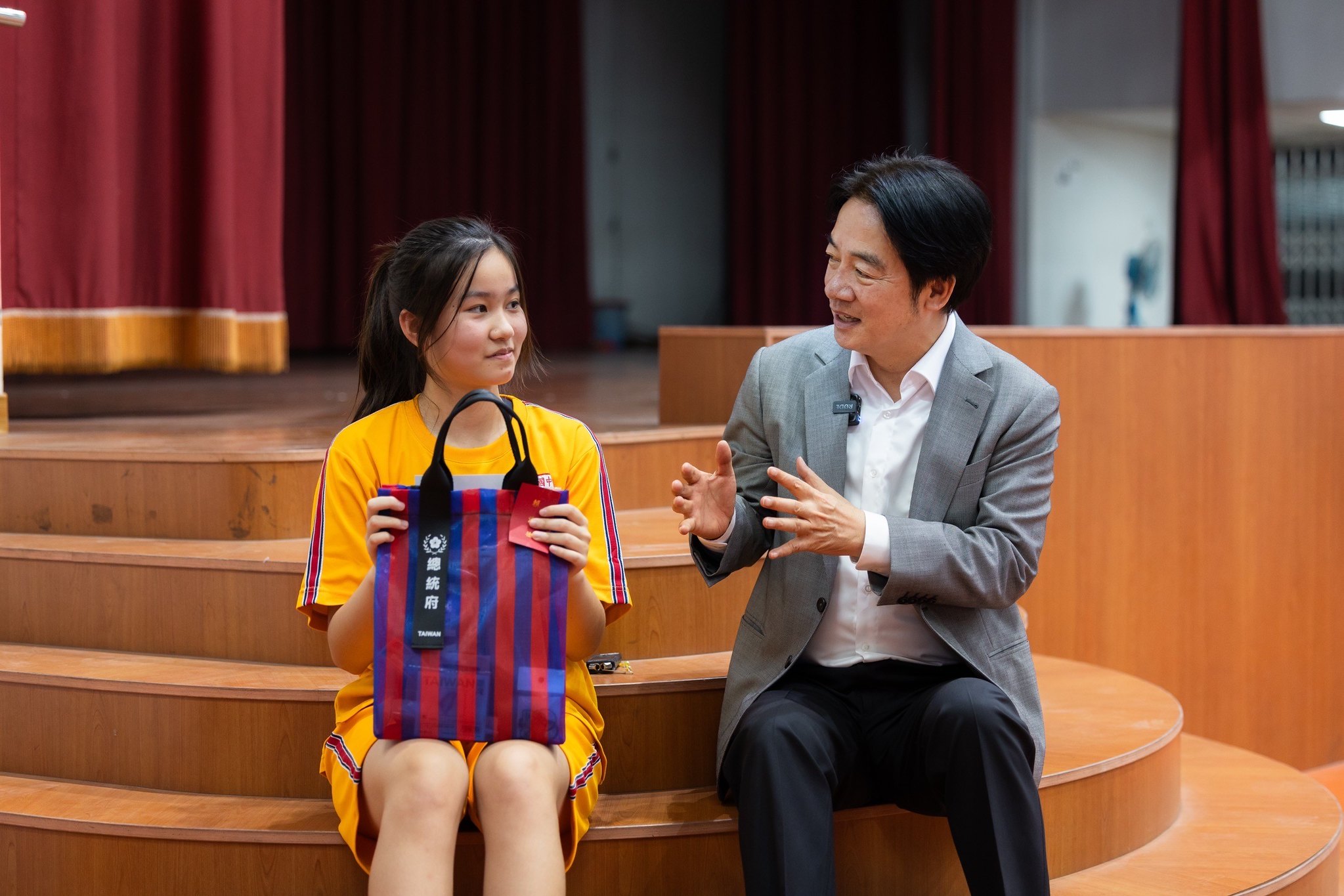 賴清德總統29日探訪總統教育獎得主孫瑜蔓。(圖：總統府flickr)