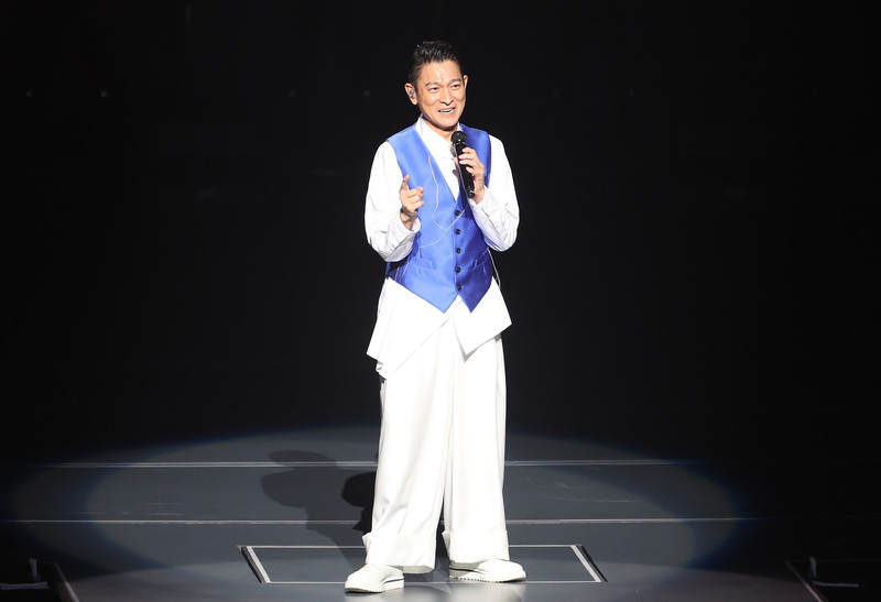 歌手劉德華（圖）睽違11年再度來台舉辦個唱，卻因演唱歌曲《中國人》引發爭議。 (圖：中央社資料照片)