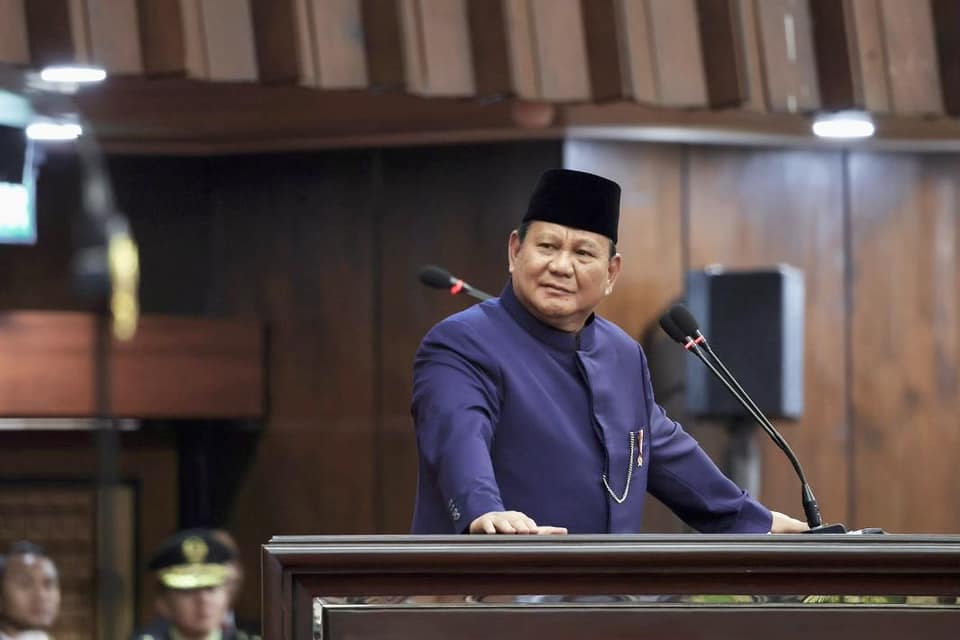 印尼總統普拉伯沃(Prabowo Subianto)。(圖：Prabowo Subianto臉書)