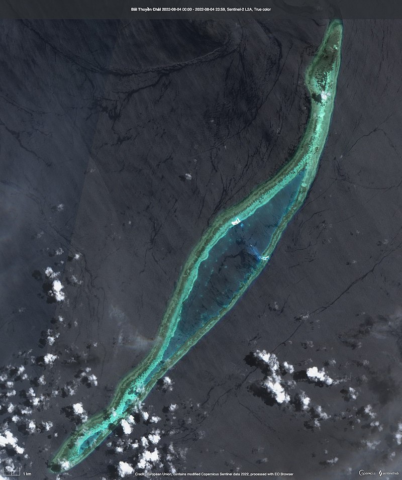 馬來西亞已就越南涉嫌擴大一處兩國都宣稱擁有主權的南海環礁，向越南發出抗議信。圖為南沙群島柏礁。(圖：維基百科)