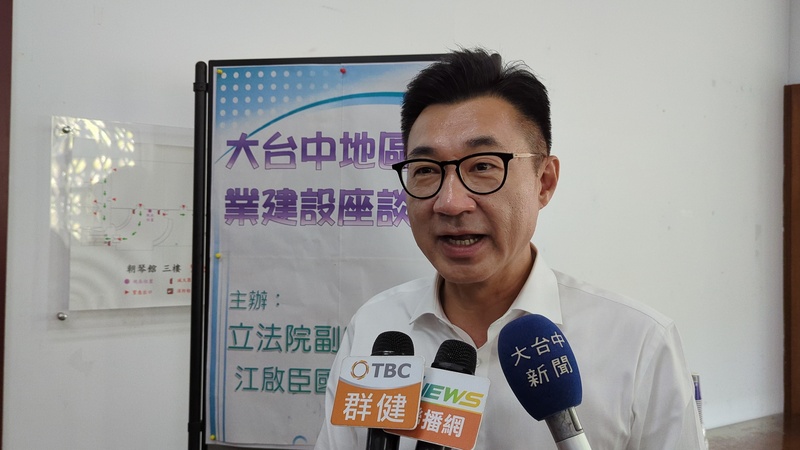 立法院副院長江啟臣受訪。 (中央社資料照片)