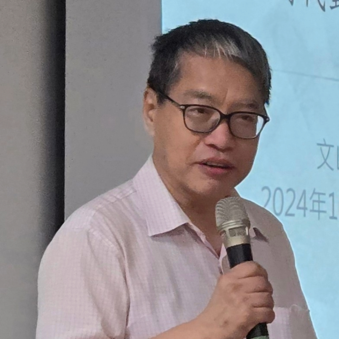 學者賴怡忠表示，對美國不是不能質疑，但不該成為「投降論」。(程寬仁 攝)