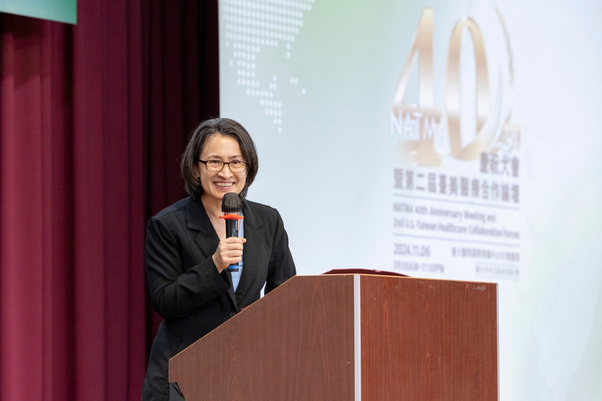 副總統蕭美琴6日出席「NATMA北美洲台灣人醫師協會40周年慶祝大會暨第二屆台美醫療交流合作論壇」。(圖：總統府)