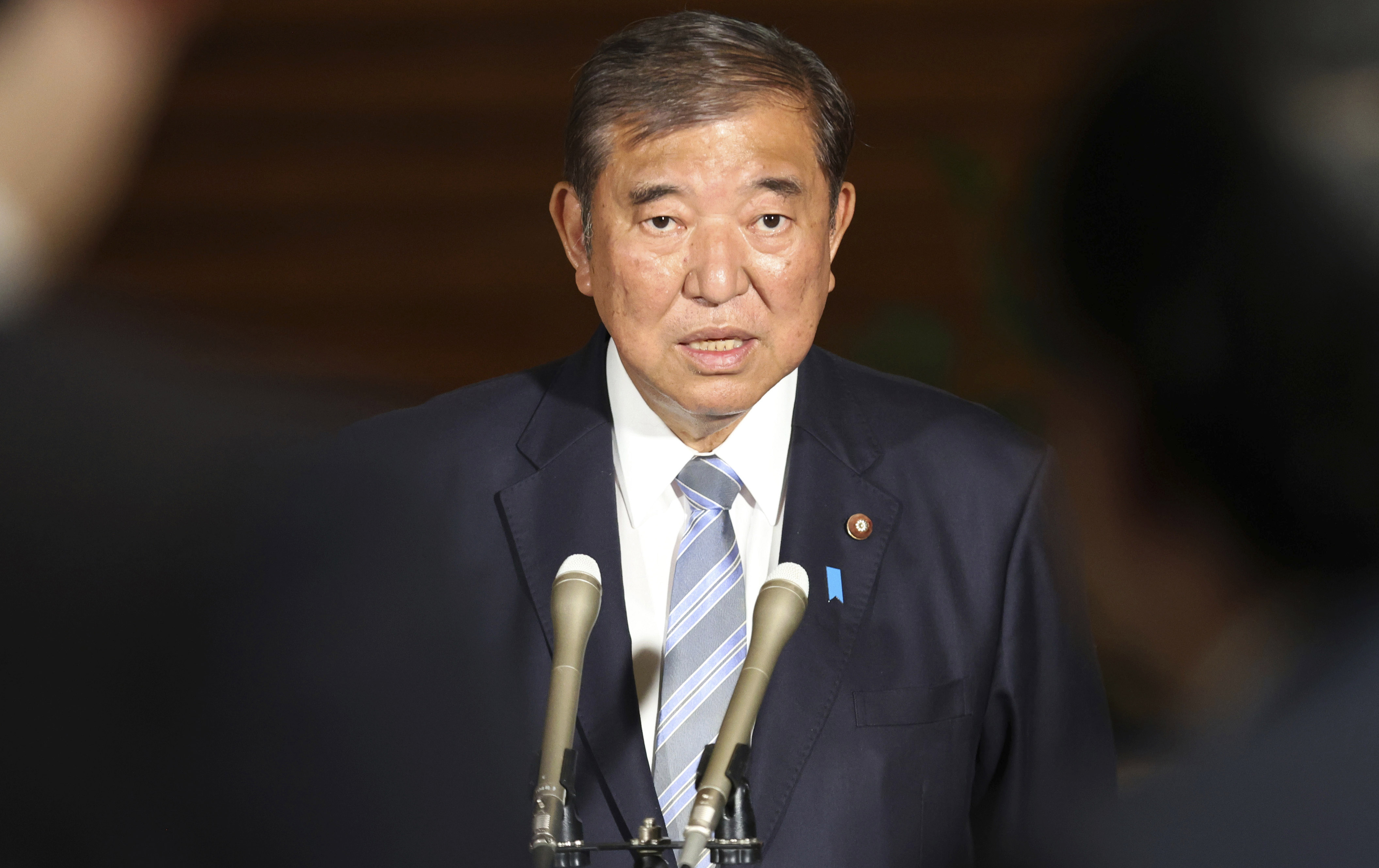 日本首相石破茂(Shigeru Ishiba)。(美聯社/達志影像)