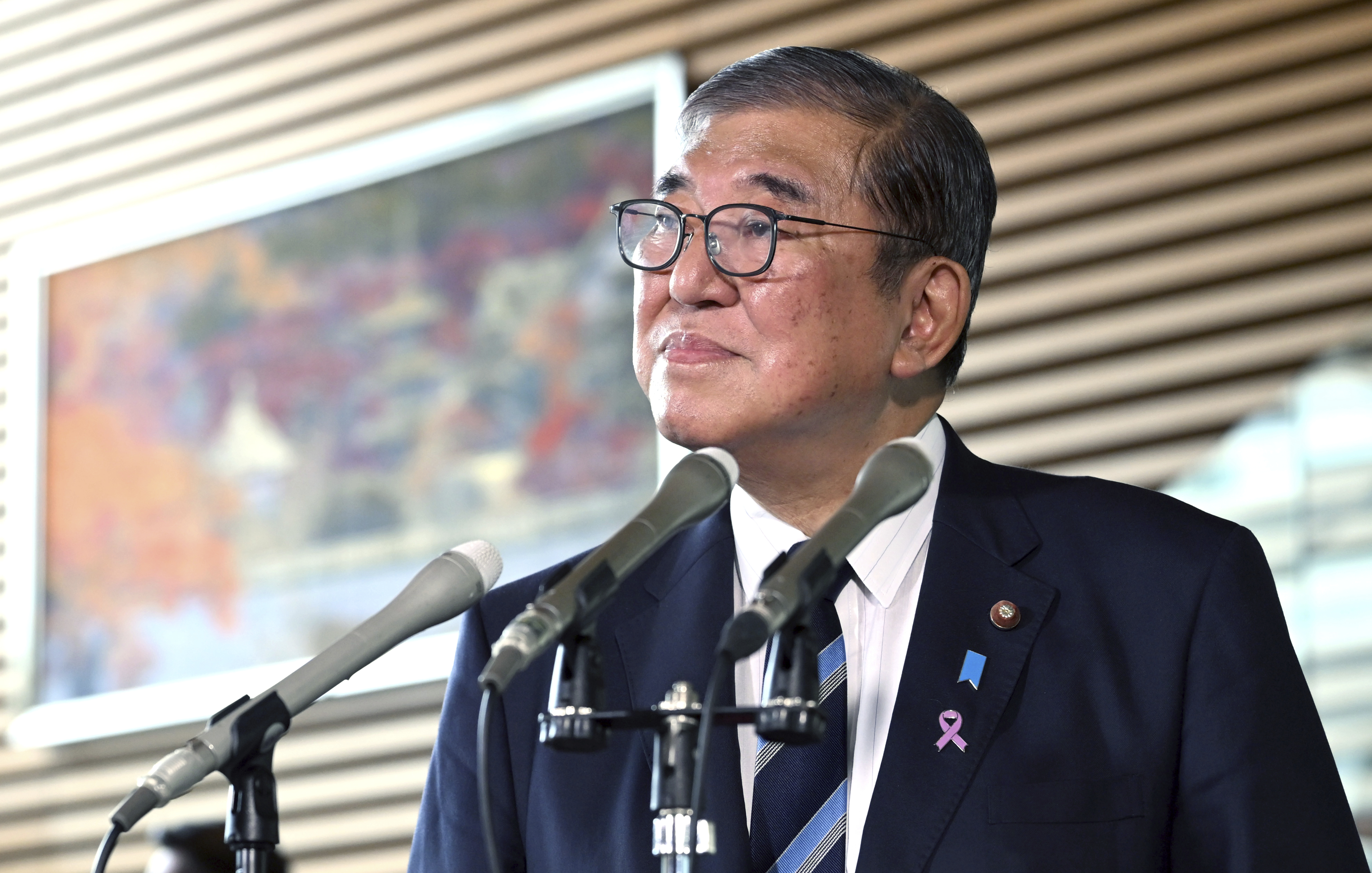 日本首相、自民黨總裁石破茂(Shigeru Ishiba)11日被選為第103任首相，未來如何推動政治改革，仍有諸多挑戰。(圖：美聯社/達志影像)