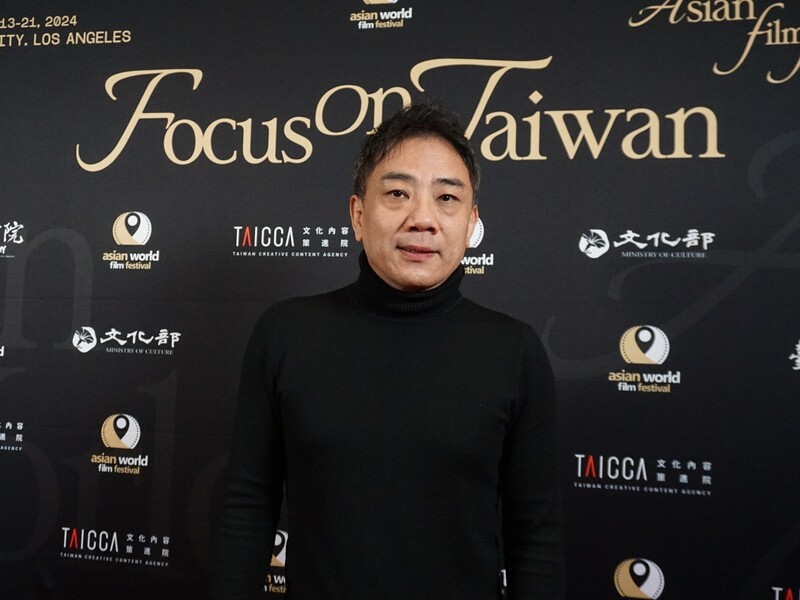 台灣電影「老狐狸」導演蕭雅全15日出席洛杉磯的亞洲國際電影節（AWFF）紅毯及映後座談。 (圖：中央社)