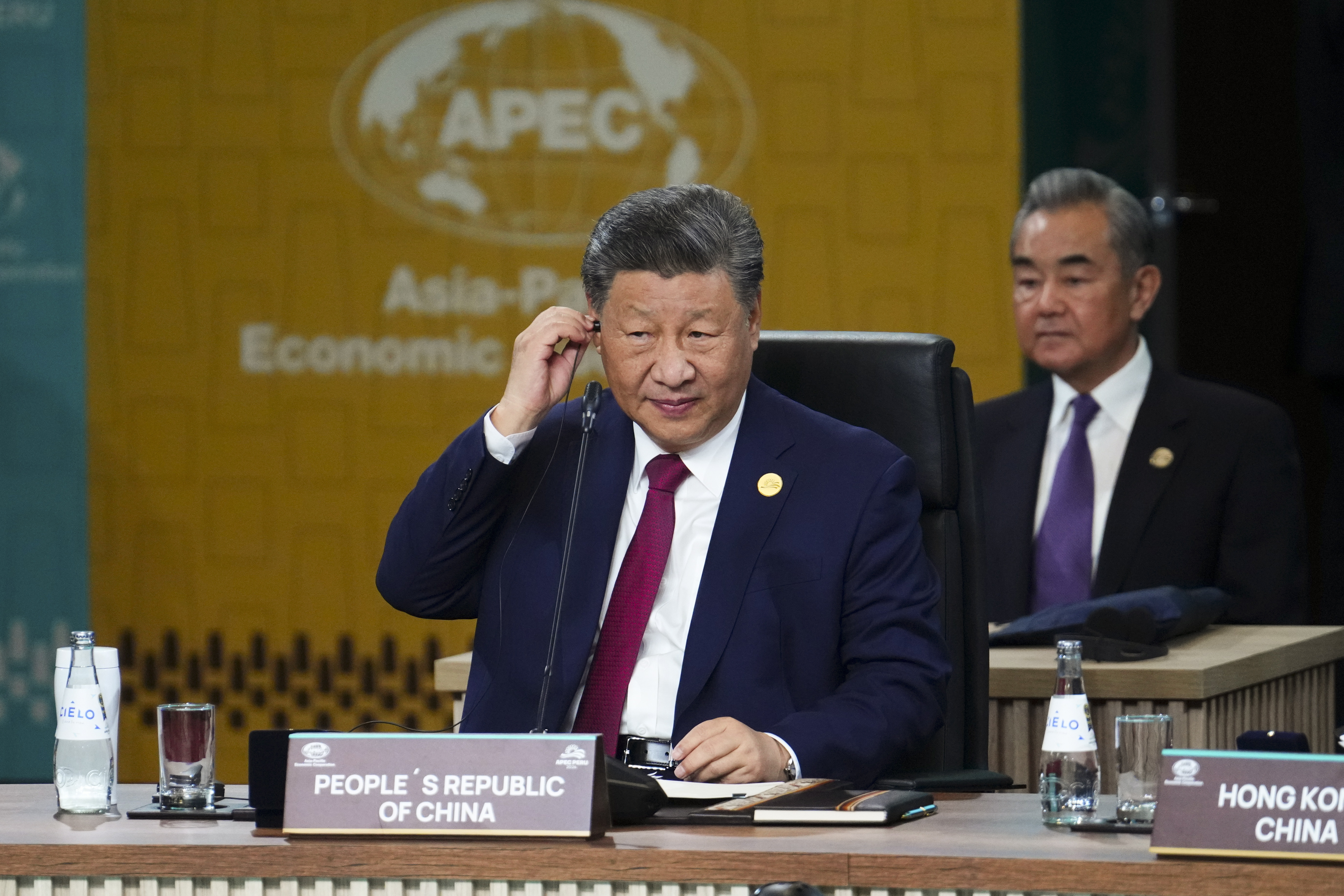 中國國家主席習近平16日出席秘魯APEC峰會。 (AP/達志影像)