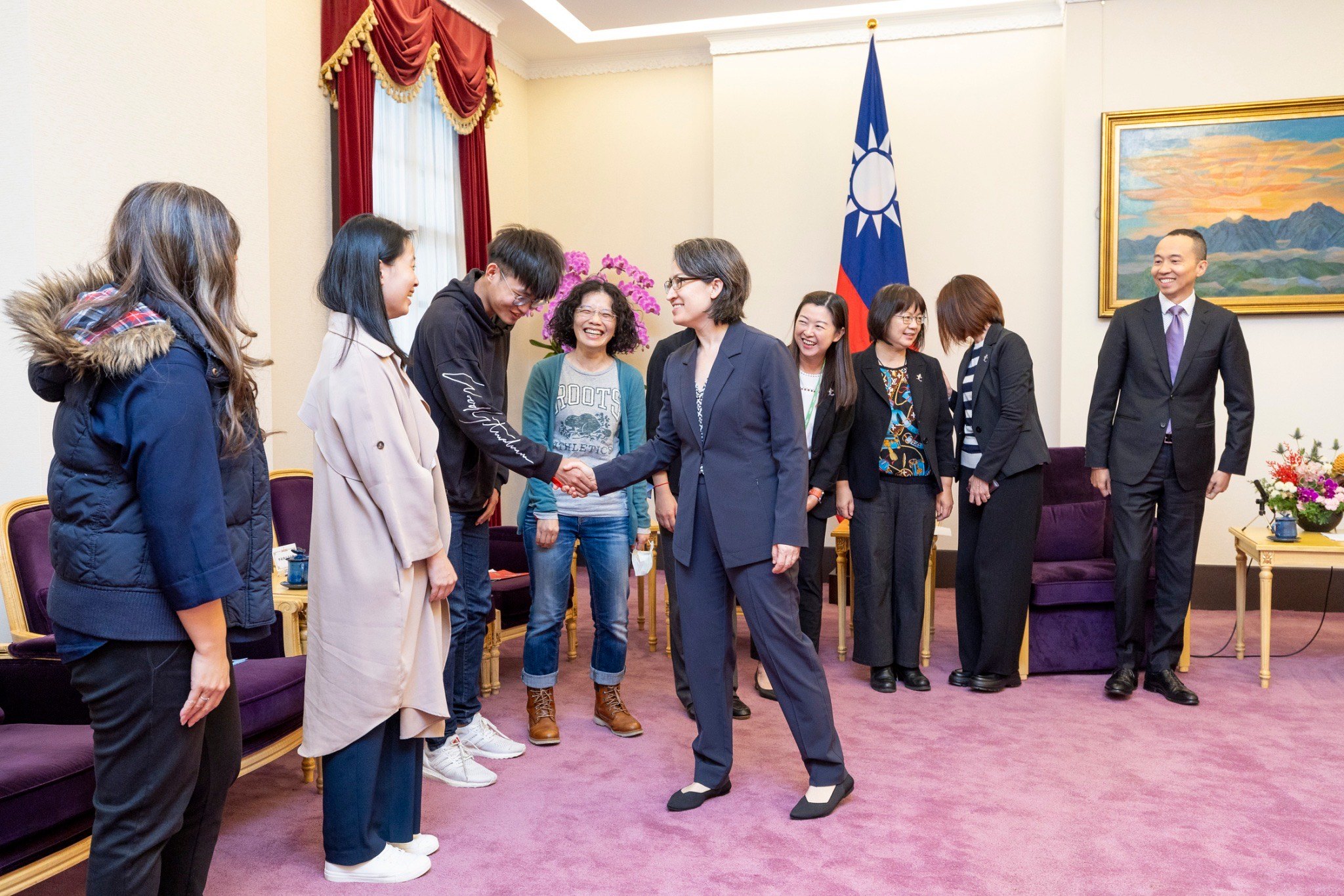 副總統蕭美琴20日接見「財團法人癌症希望基金會」。(圖：總統府flickr)