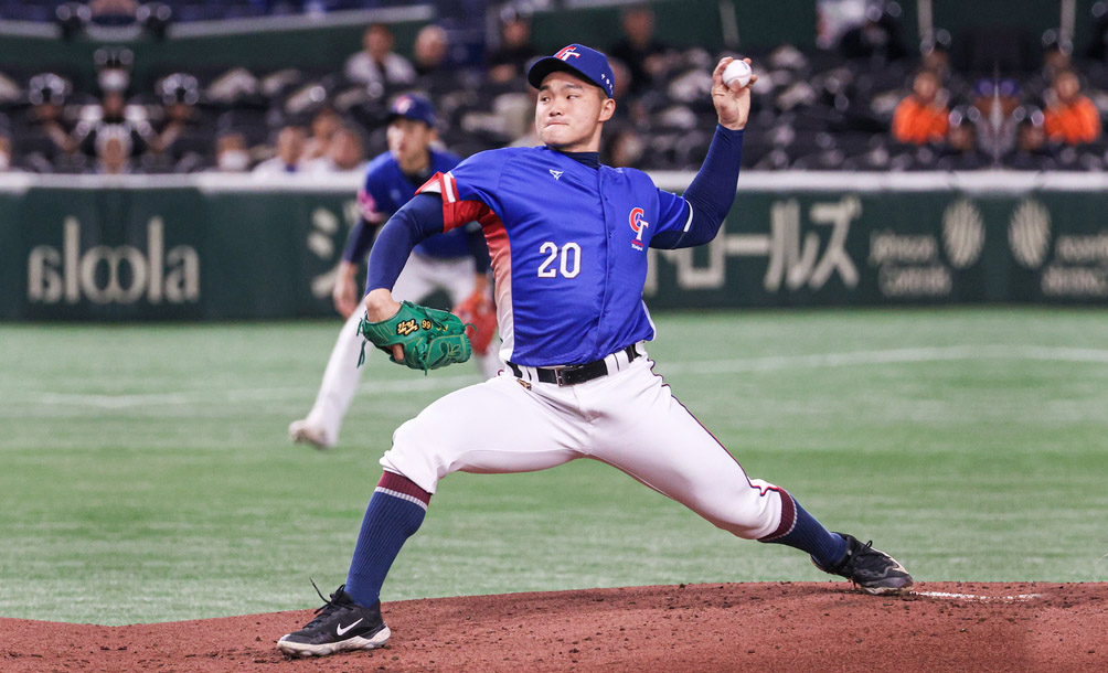 世界12強棒球賽台灣隊已提前確定晉級冠軍戰，23日晚間對上日本隊為冠軍戰前哨戰，先發投手改為陳柏清。(圖：中央社)