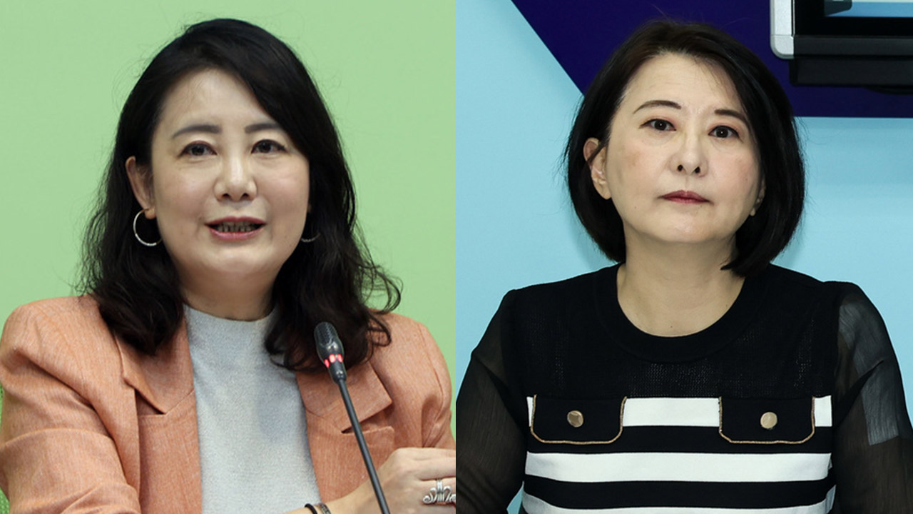 立法院會審查114年度中央政府總預算案，引發朝野爭論。左為民進黨團幹事長吳思瑤、右為國民黨團首席副書記長王鴻薇。資料合成照。(圖:中央社)