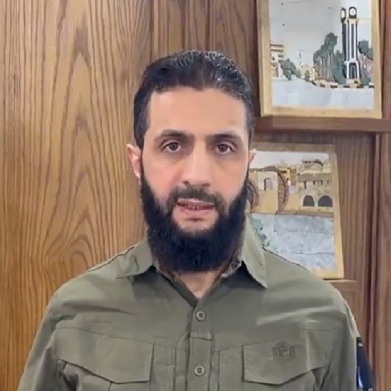 伊斯蘭武裝組織領袖喬拉尼(Abu Mohammed al-Jolani)。(X@historiente)