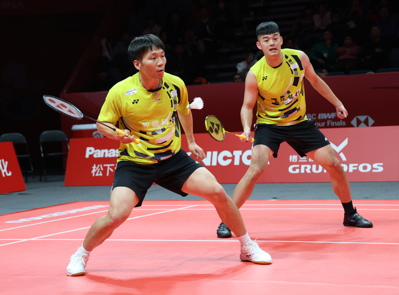「麟洋配」11日在BWF年終賽首日賽事，遭中國觀眾鬧場。(中華民國羽球協會提供)