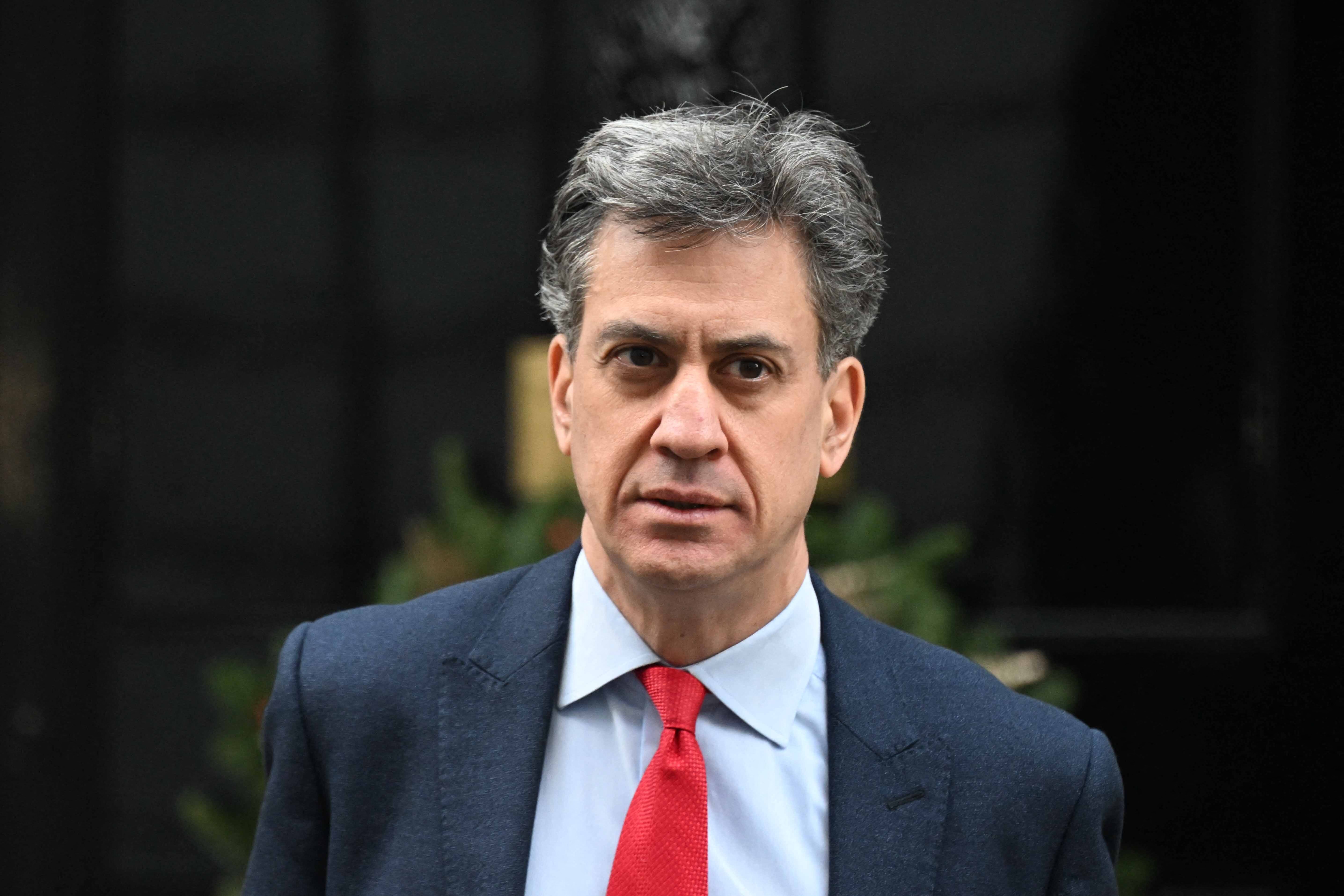 英國能源大臣米勒班(Ed Miliband)。 (AFP)