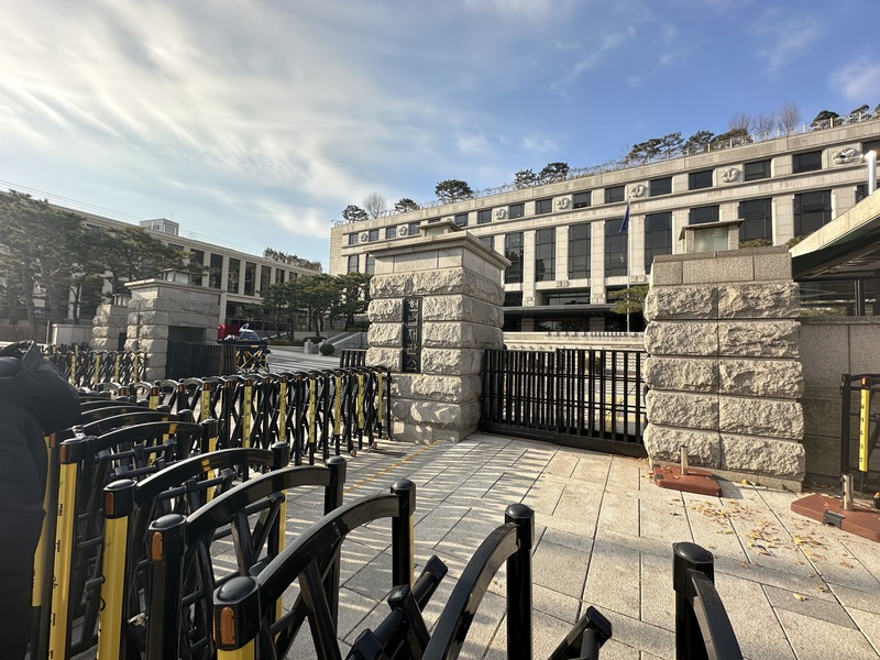 圖為韓國憲法法院。 (圖：中央社)