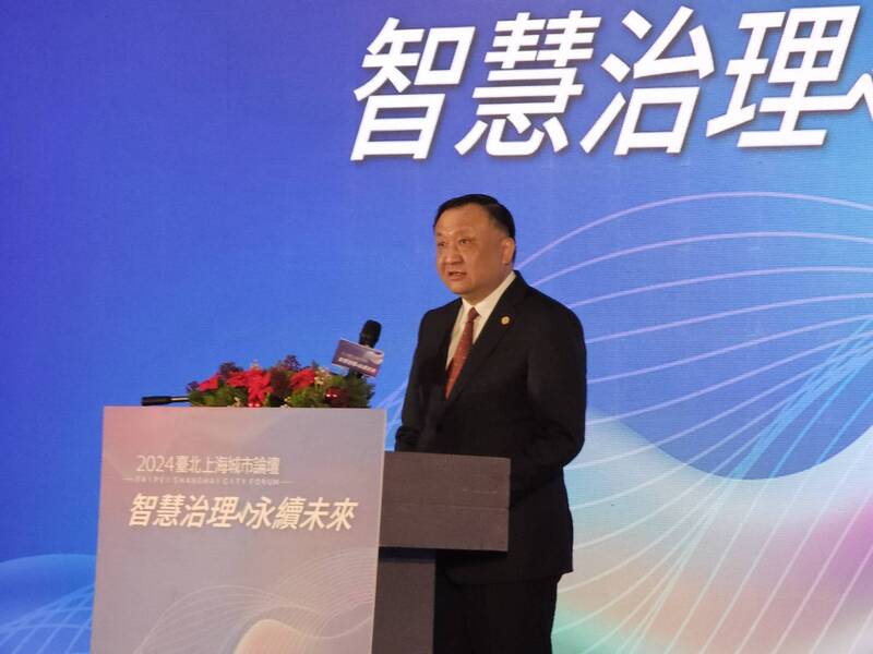 2024雙城論壇17日登場，上海市副市長華源宣布將積極推動上海居民赴台團隊遊，路線一定包含台北市。(圖：中央社)