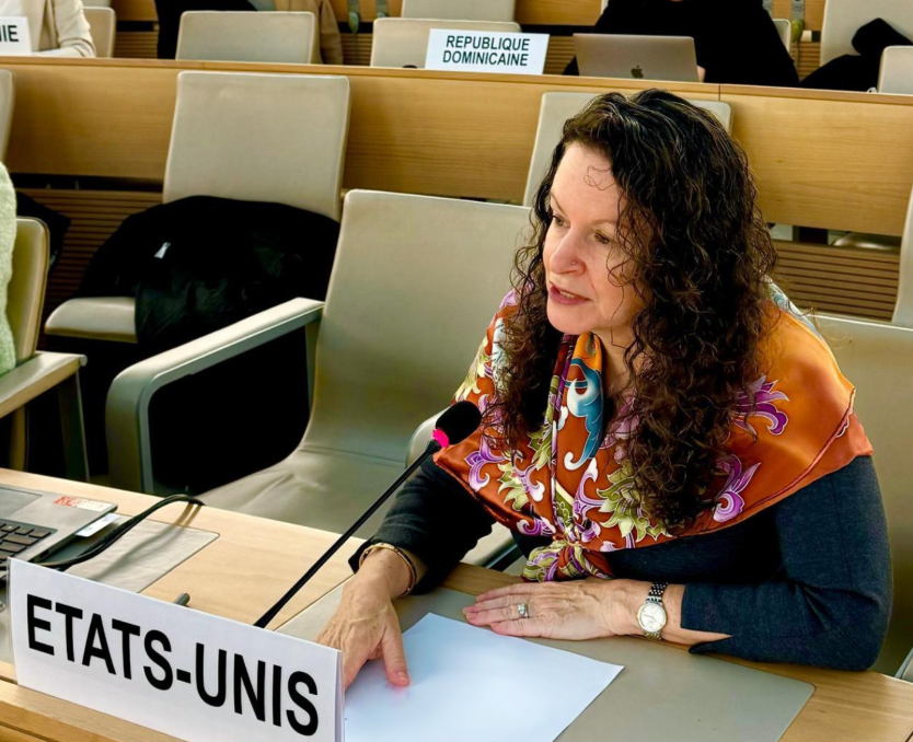 美國駐人權理事會大使泰勒表示，保持參與很重要，她計劃將向川普團隊提出此事，作為交接任務的一部分。(X@USAmbHRC)