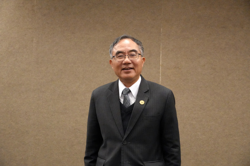 台灣大學21日舉行校務會議，校長陳文章會後接受媒體聯訪。(圖：中央社)