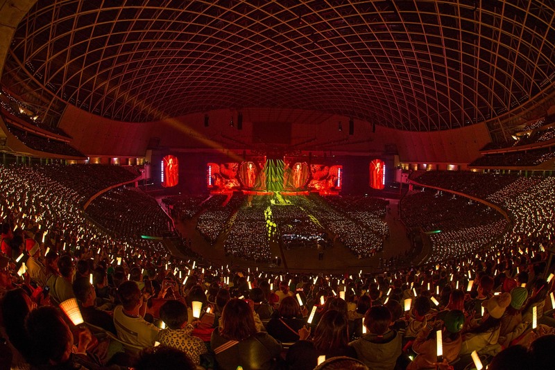 歌壇天后張惠妹在台北大巨蛋舉辦ASMRMaxxx演唱會。(聲動娛樂提供)(圖：中央社)