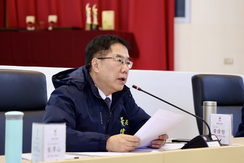 台南市市長黃偉哲（圖）再次抨擊新版財劃法對南部縣市分配不公。資料照片(台南市政府提供) (圖：中央社)