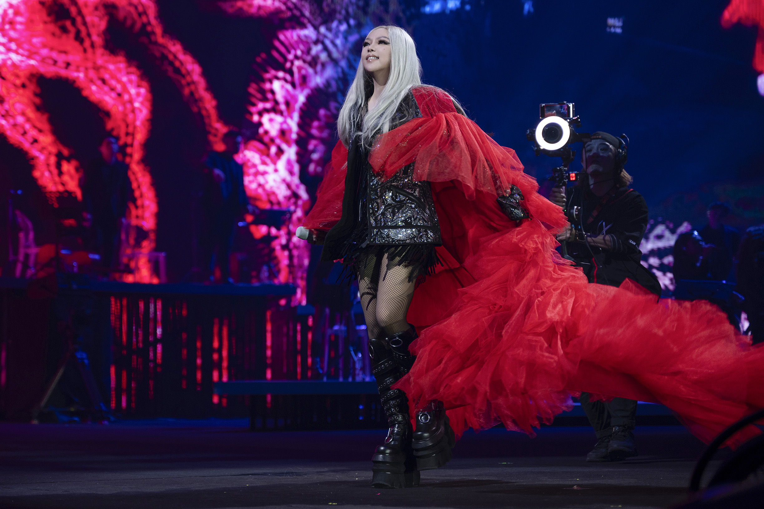 張惠妹大巨蛋跨年演唱會，陪4萬歌迷倒數。(聲動娛樂提供)