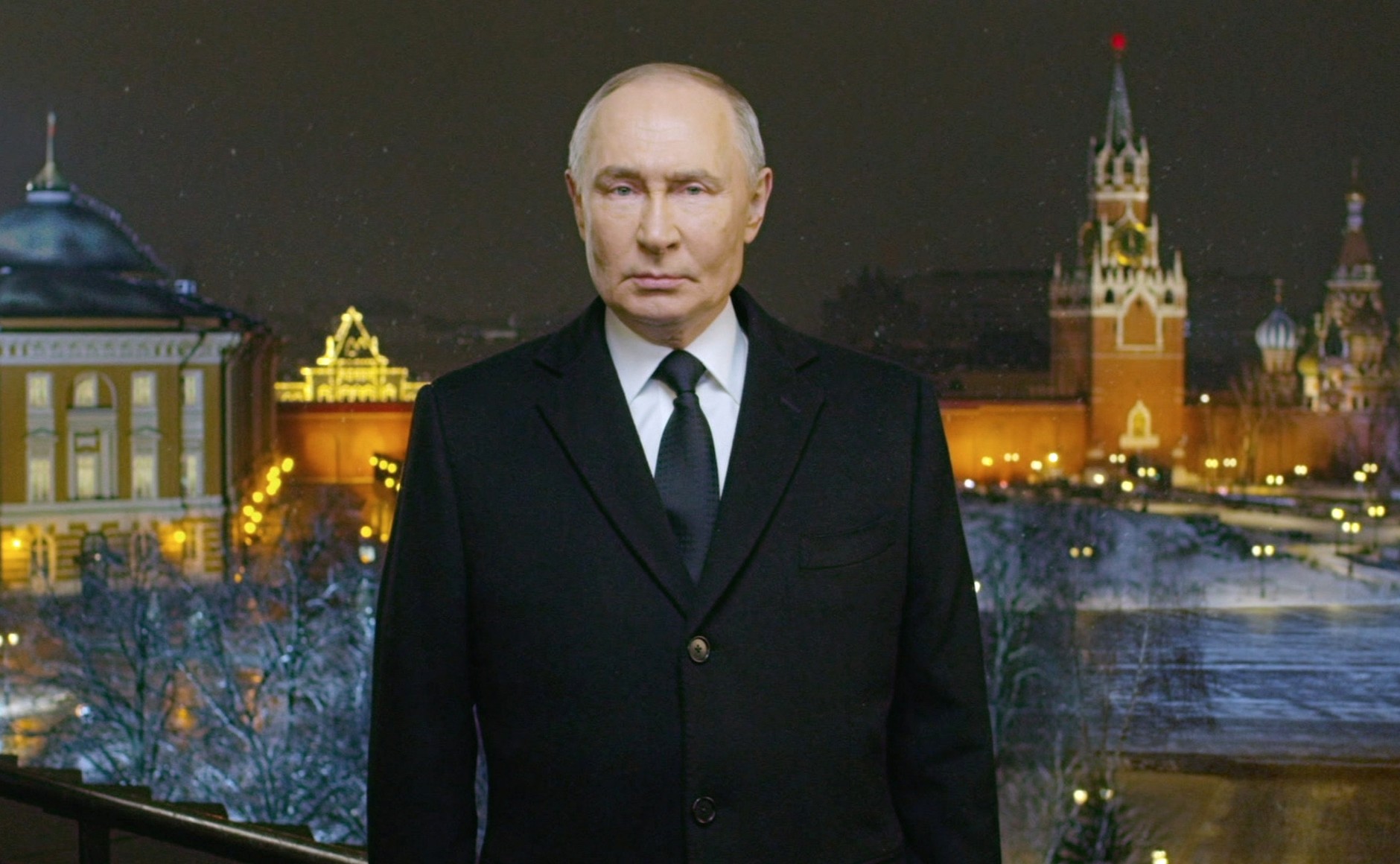 俄羅斯總統蒲亭(Vladimir Putin)發表新年談話。 (圖:克宮)