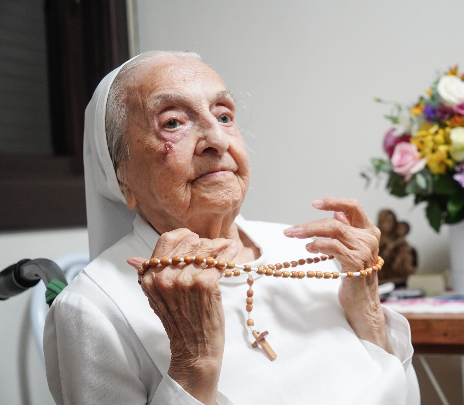 巴西魯卡斯修女(Sister Inah Canabarro Lucas)。(圖:longeviquest.com)