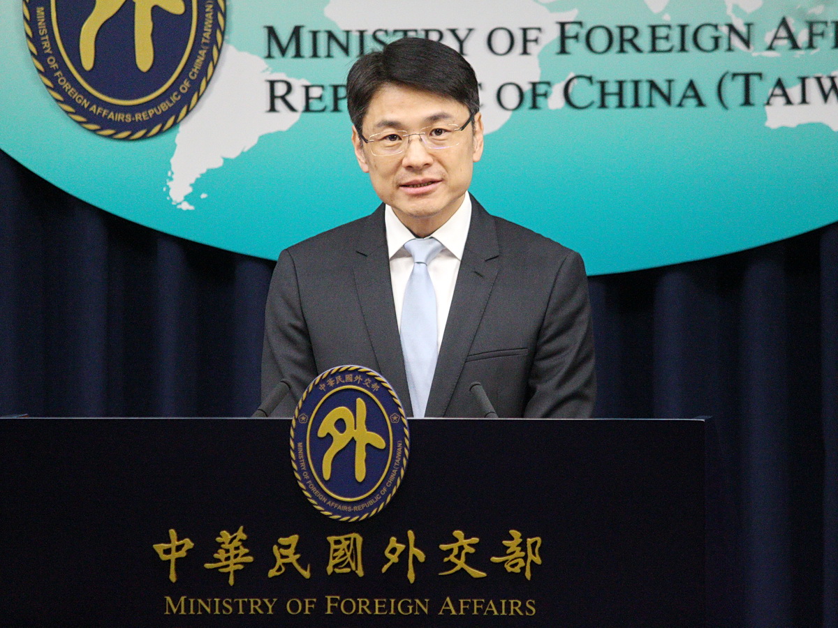 外交部發言人蕭光偉14日表示，我國致力與理念相近民主夥伴一起打造民主供應鏈 (央廣記者王照坤 攝)