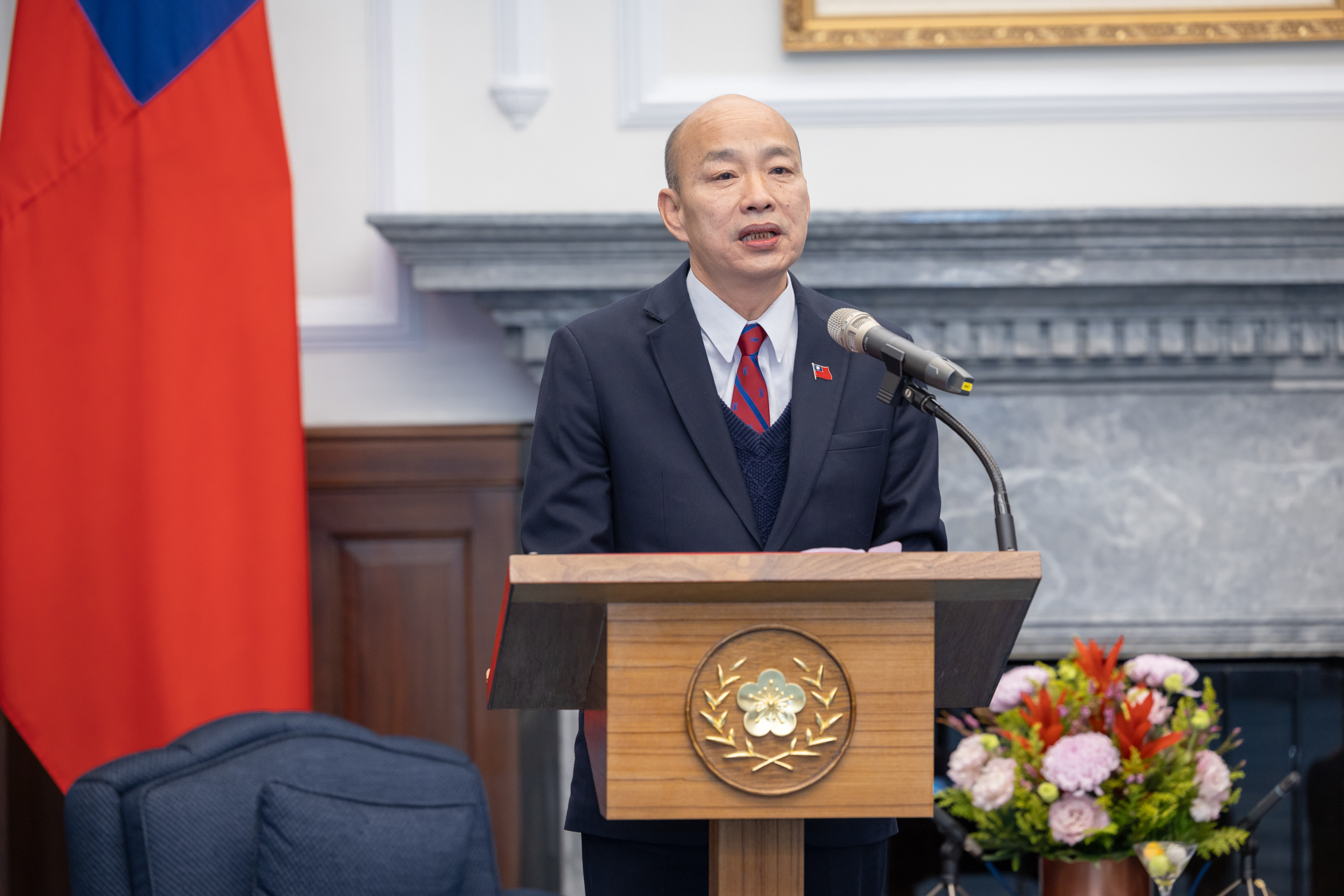 立法院長韓國瑜致詞。 (圖:總統府)
