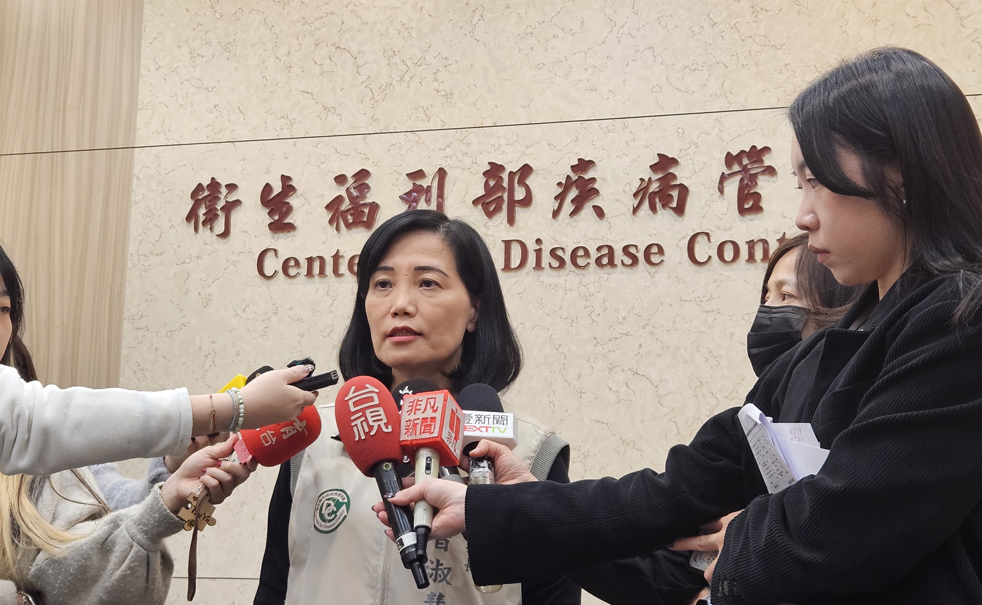 疾管署發言人曾淑慧21日表示，估流感疫情於農曆年後達高峰。(劉品希 攝)