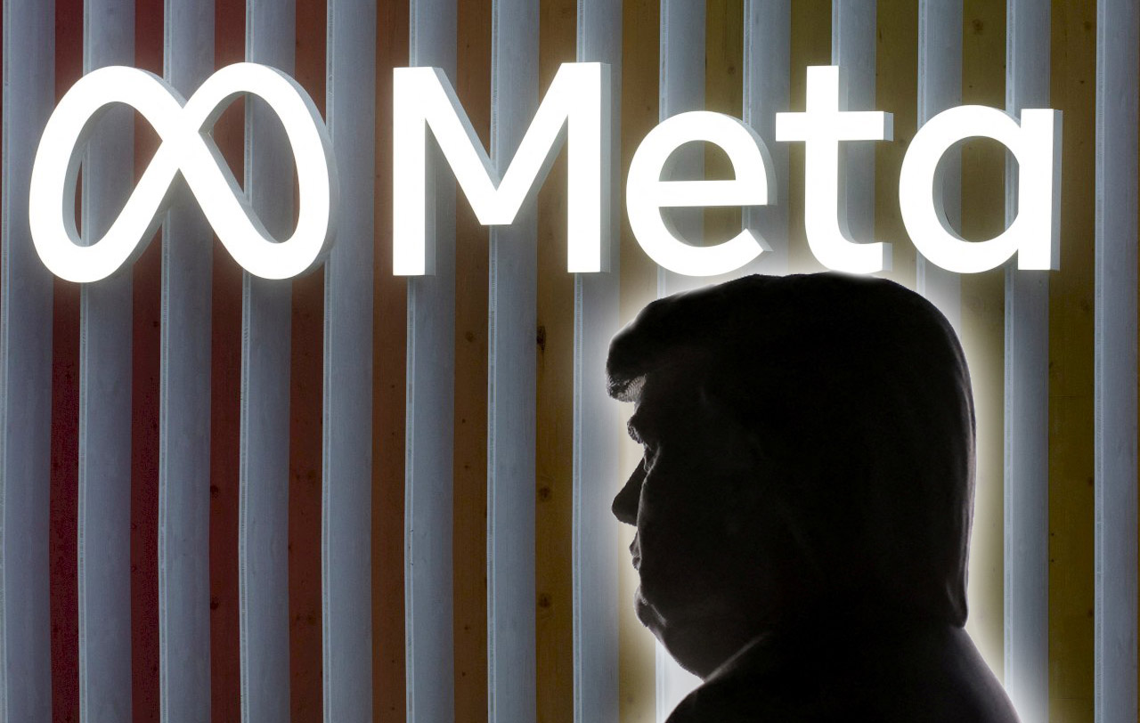 Meta29日表示，已同意支付2500萬美元和解金，以了結美國總統川普提起的訴訟。資料合成圖。(路透社/達志影像)