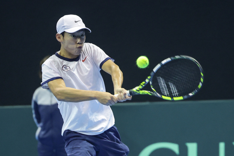 台灣網球一哥曾俊欣 (中央社資料照片)