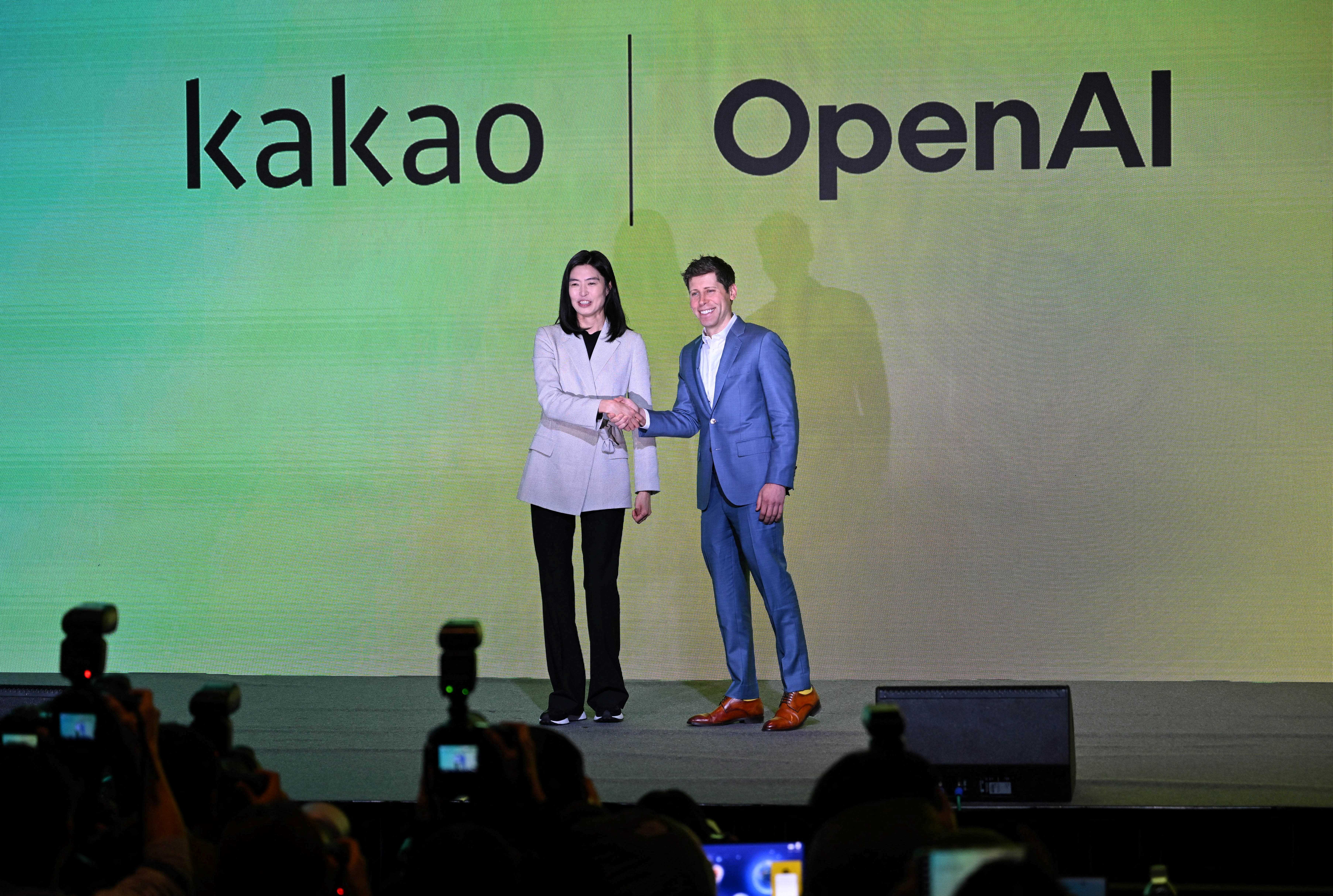 OpenAI與南韓Kakao合作。(AFP)